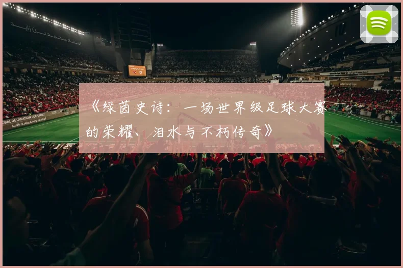 《绿茵史诗：一场世界级足球大赛的荣耀、泪水与不朽传奇》