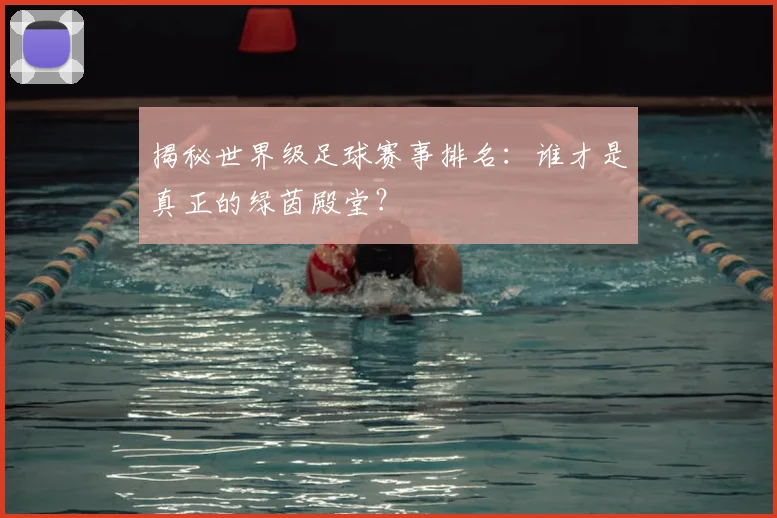 揭秘世界级足球赛事排名：谁才是真正的绿茵殿堂？